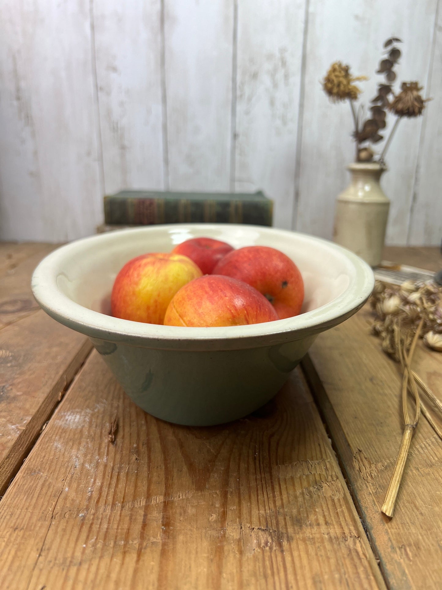 Rustic Manor Green Denby Ironstone Casserole Pie Dish