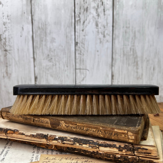 Fabulous Vintage Kent Ebony Shoulder Clothes Brush Natural Bristles