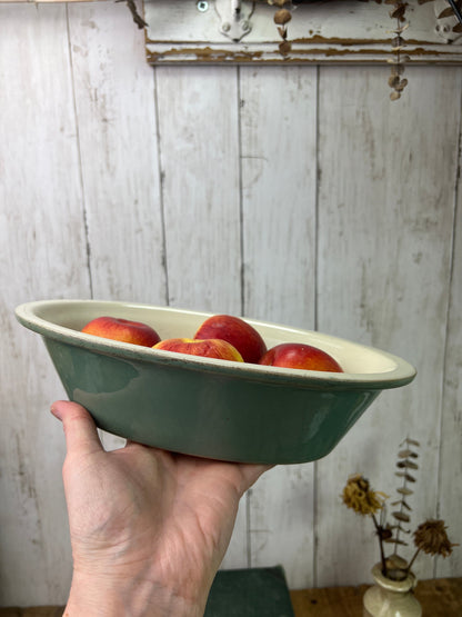 Rustic Manor Green Denby Ironstone Casserole Pie Dish