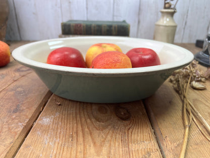 Rustic Manor Green Denby Ironstone Casserole Pie Dish