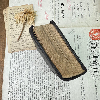 Vintage Black Small Bible Collectable Book