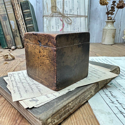 Antique Wooden Lead lined Map, Planners Weight