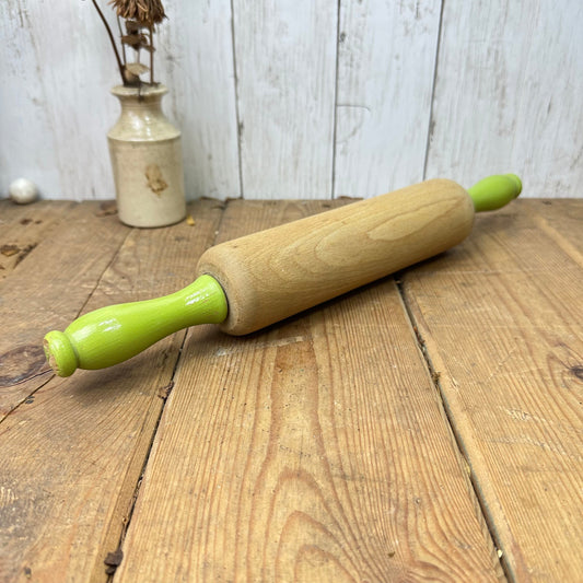 Traditional Wooden Green Rolling Pin