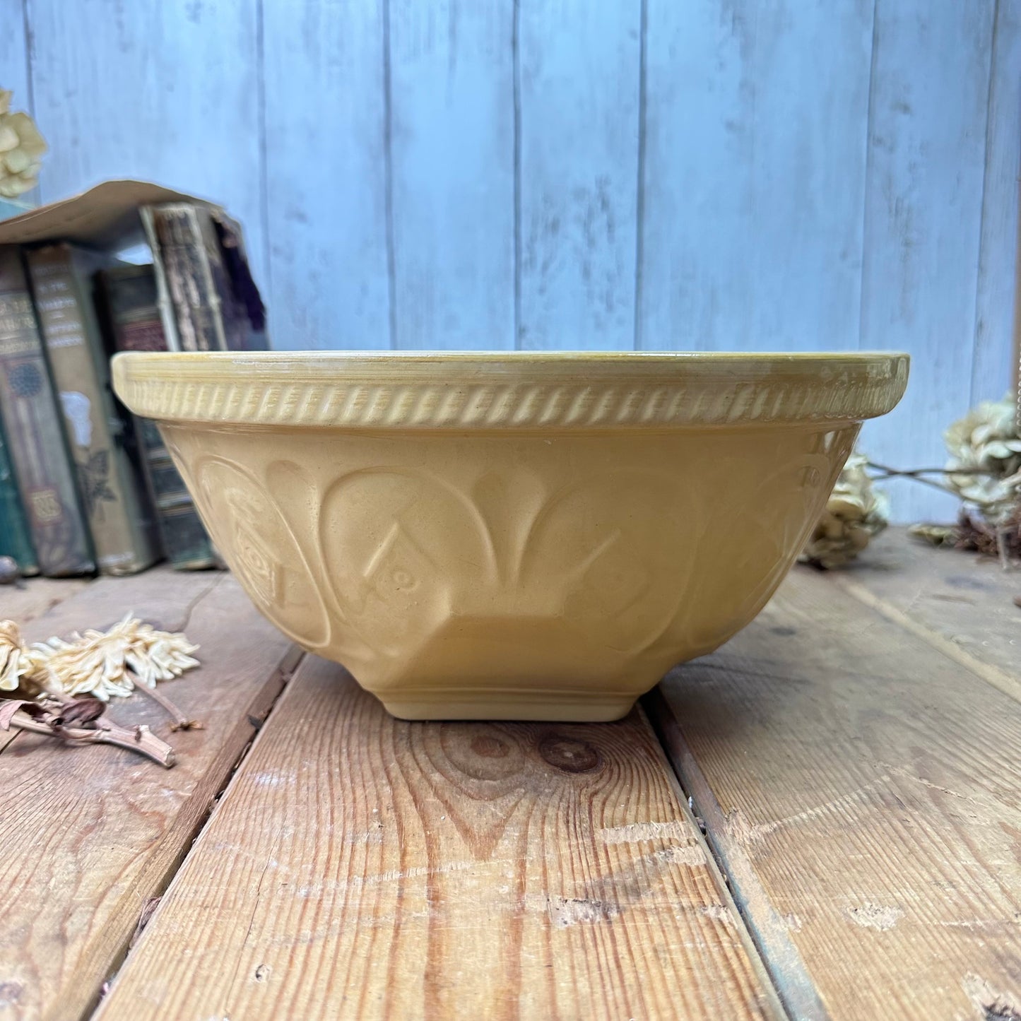 Rustic Stoneware Mixing Bowl - Gripstand TG Green