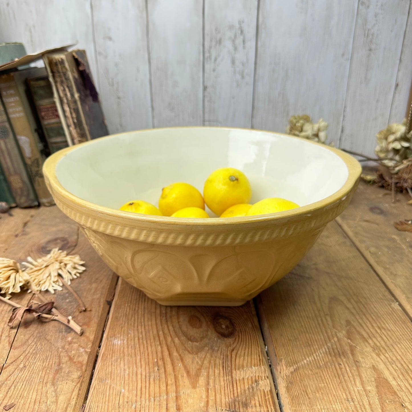 Rustic Stoneware Mixing Bowl - Gripstand TG Green
