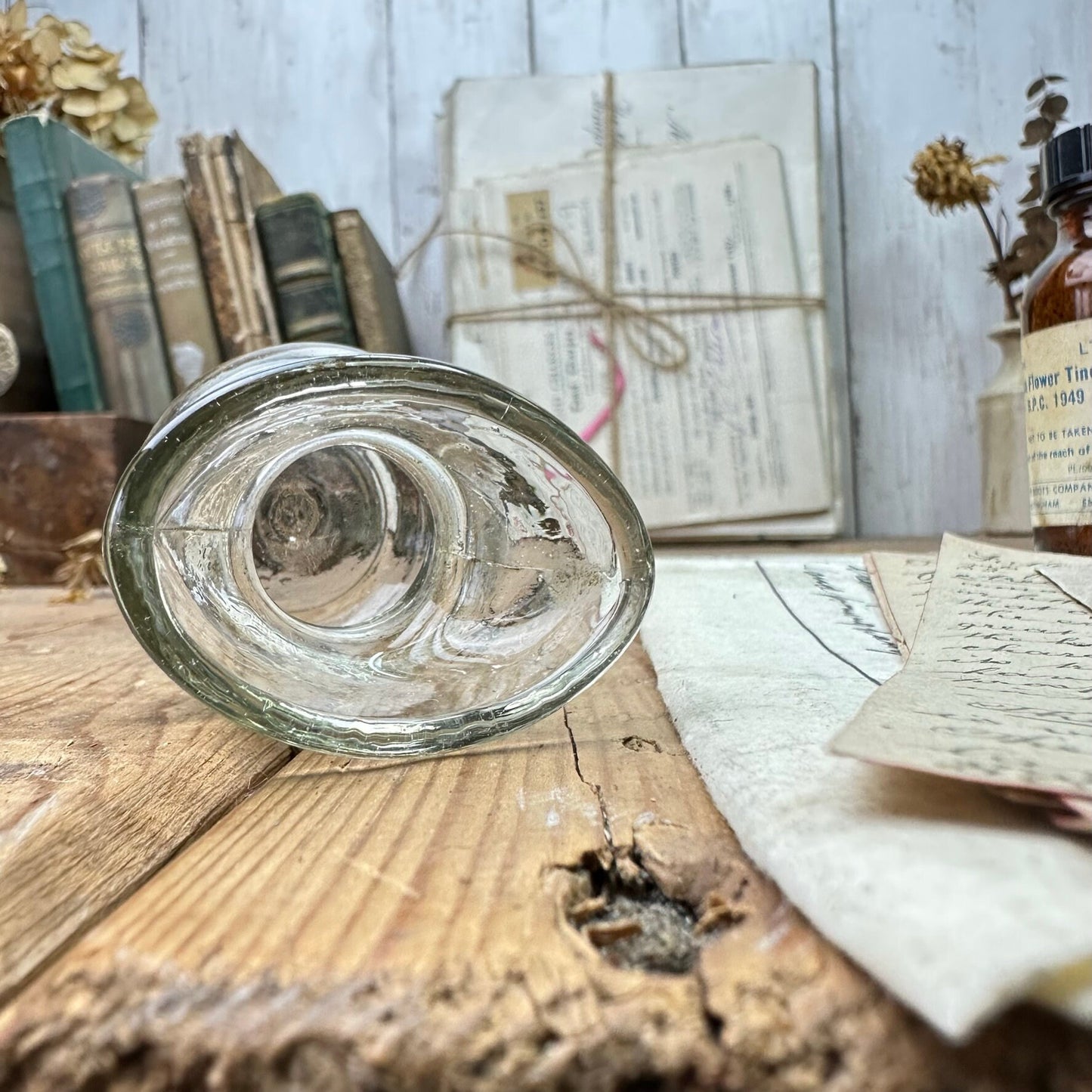 Victorian Clear Glass Eye Bath