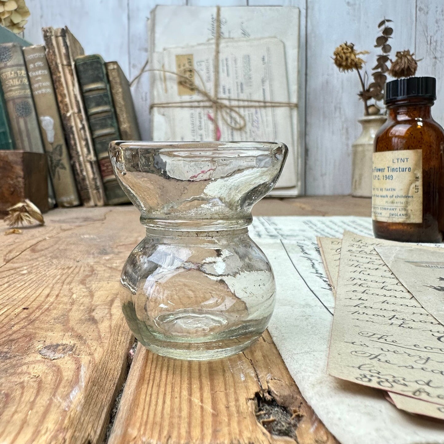 Victorian Clear Glass Eye Bath