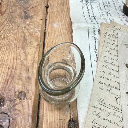 Victorian Clear Glass Eye Bath