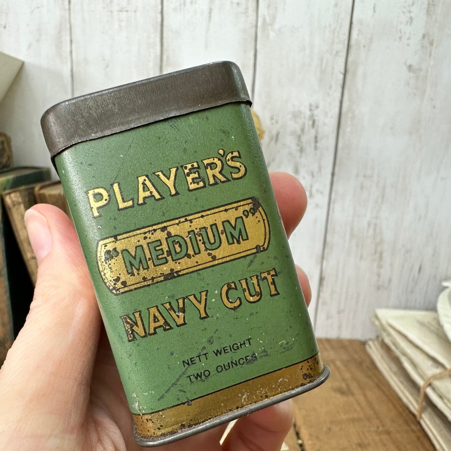 Antique Players Navy Cut Tobacco Tin