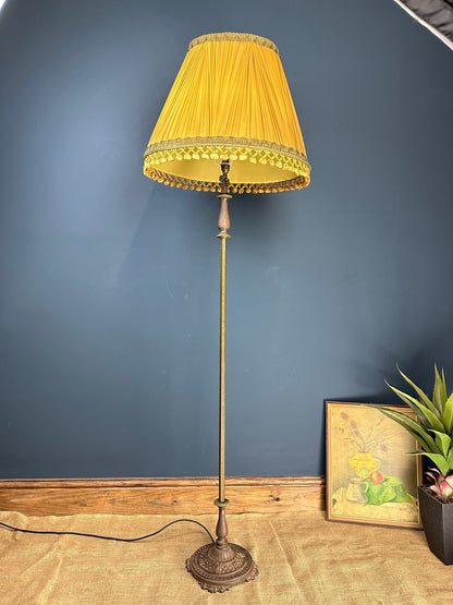 Antique Art Deco Brass Standard Lamp* - The Blind Mole