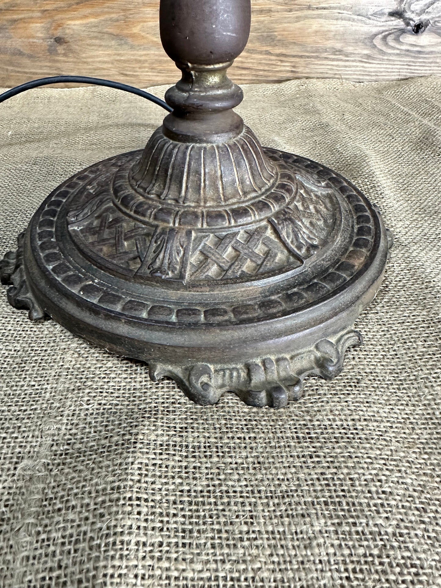 Antique Art Deco Brass Standard Lamp* - The Blind Mole