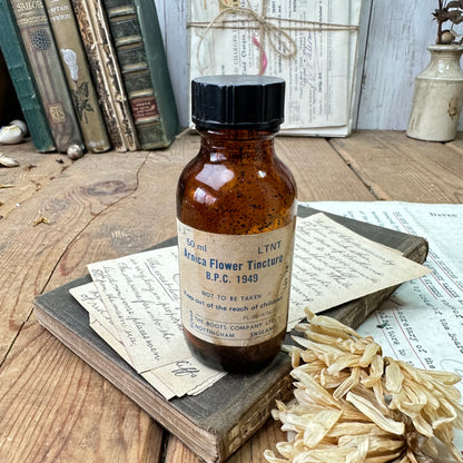 Vintage Apothecary Chemist Bottle Arnica Flower Tincture