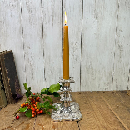 Beautiful Silver Plated Short Candlestick