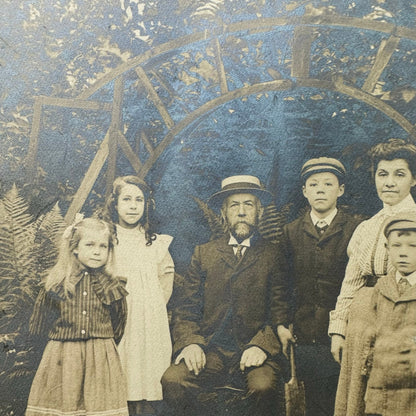 Pair of Victorian Black & White Portrait, Family Photographs