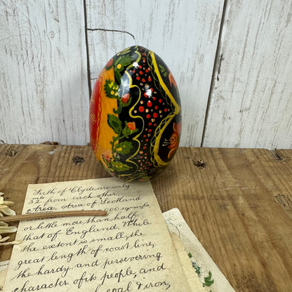 Decorative Painted Ukrainian Pysanka Egg Folk Art