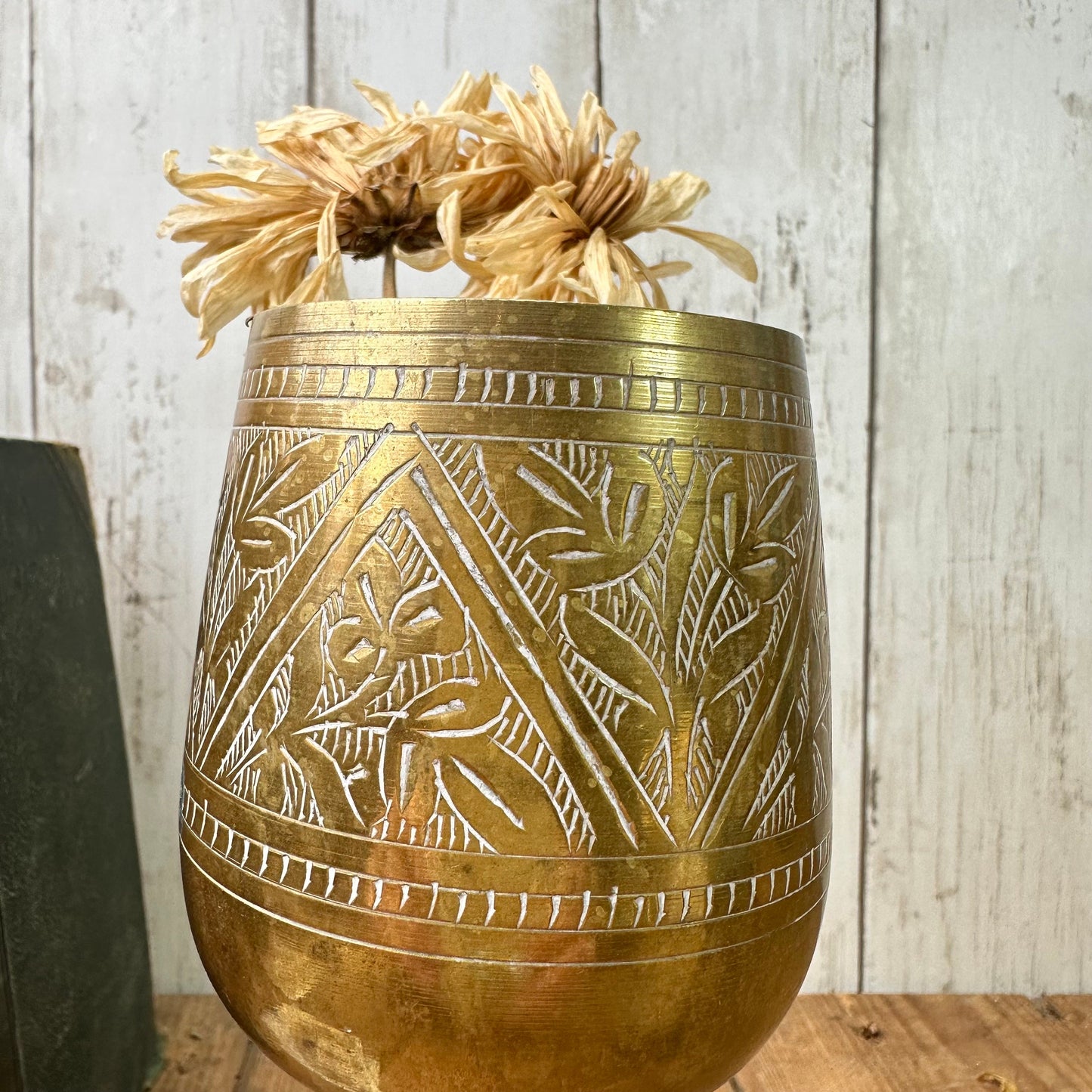 Mid-Century Brass Arabian Goblet