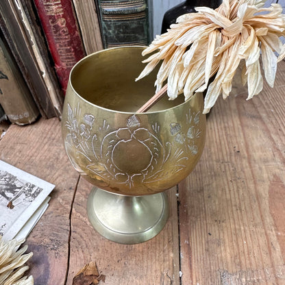 Mid-Century Brass Arabian Goblet* - The Blind Mole