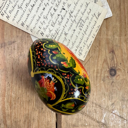 Decorative Painted Ukrainian Pysanka Egg Folk Art