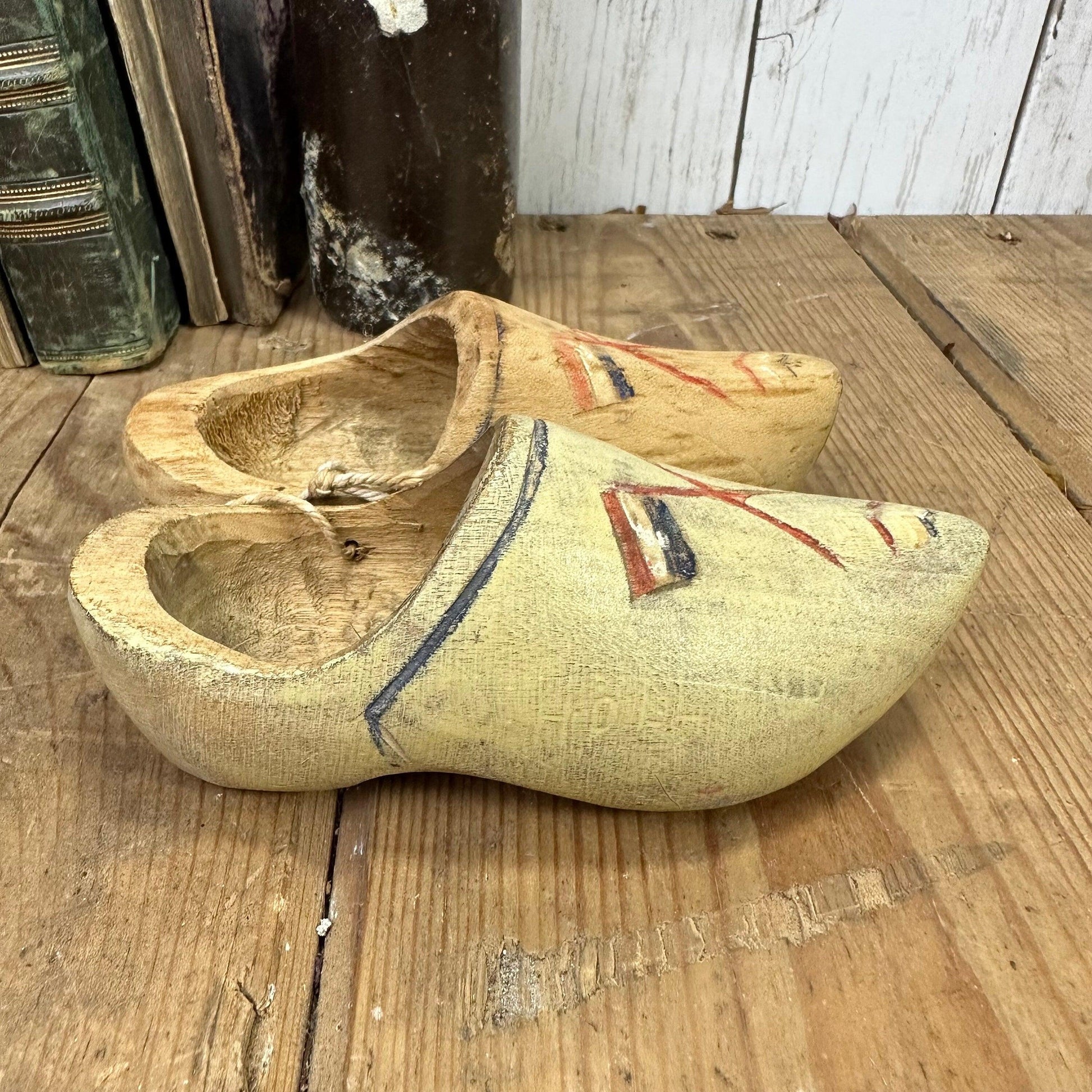 Antique Folk Art French Carved Wooden Clogs – The Blind Mole