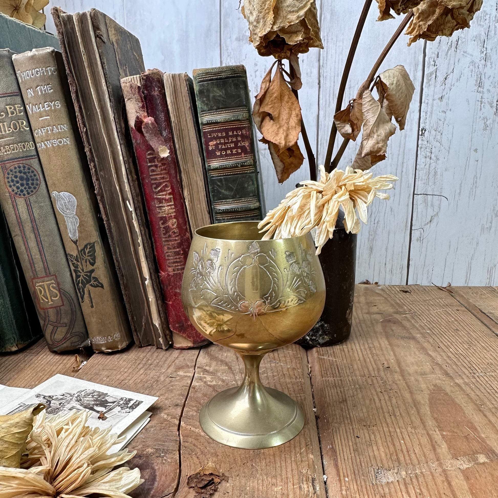 Mid-Century Brass Arabian Goblet* - The Blind Mole