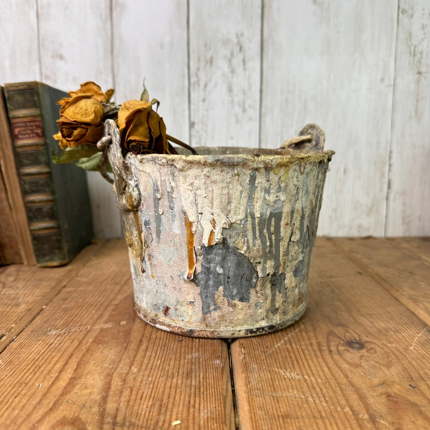 Vintage Paint Kettle Pot, Planter Storage Pot* - The Blind Mole