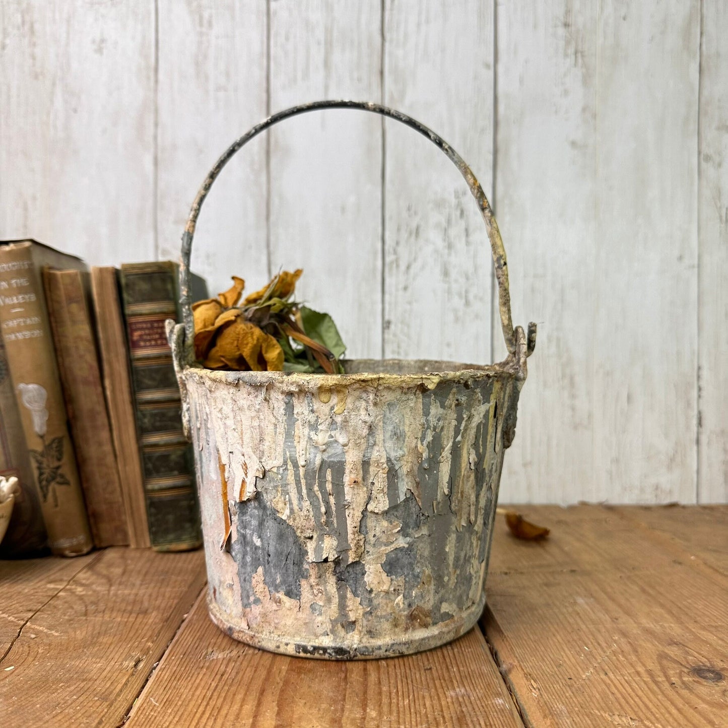 Vintage Paint Kettle Pot, Planter Storage Pot* - The Blind Mole