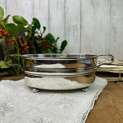 Stunning Sliver Plated Twin Handled Serving Dish Fruit Bowl