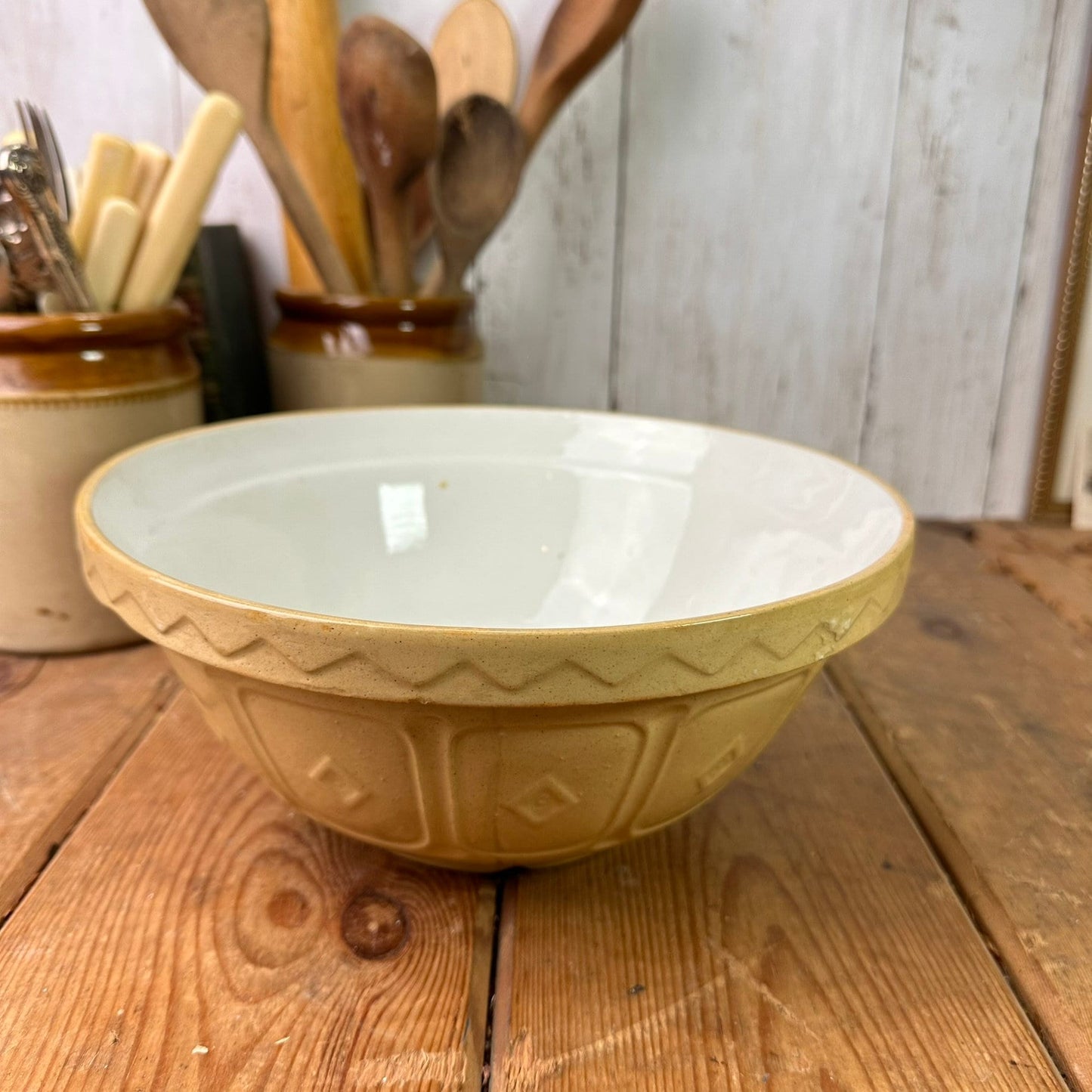 Small Rustic Stoneware Mixing Bowl