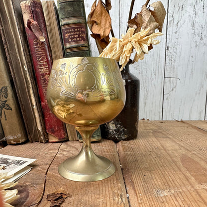 Mid-Century Brass Arabian Goblet* - The Blind Mole