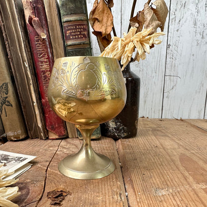 Mid-Century Brass Arabian Goblet* - The Blind Mole