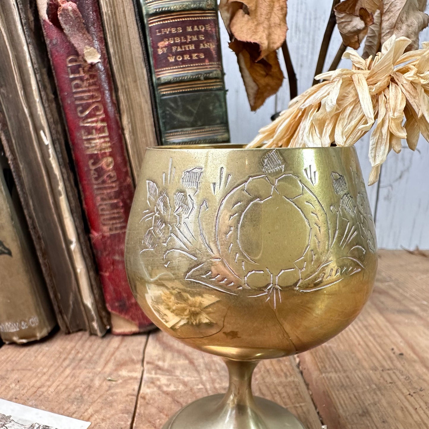 Mid-Century Brass Arabian Goblet* - The Blind Mole