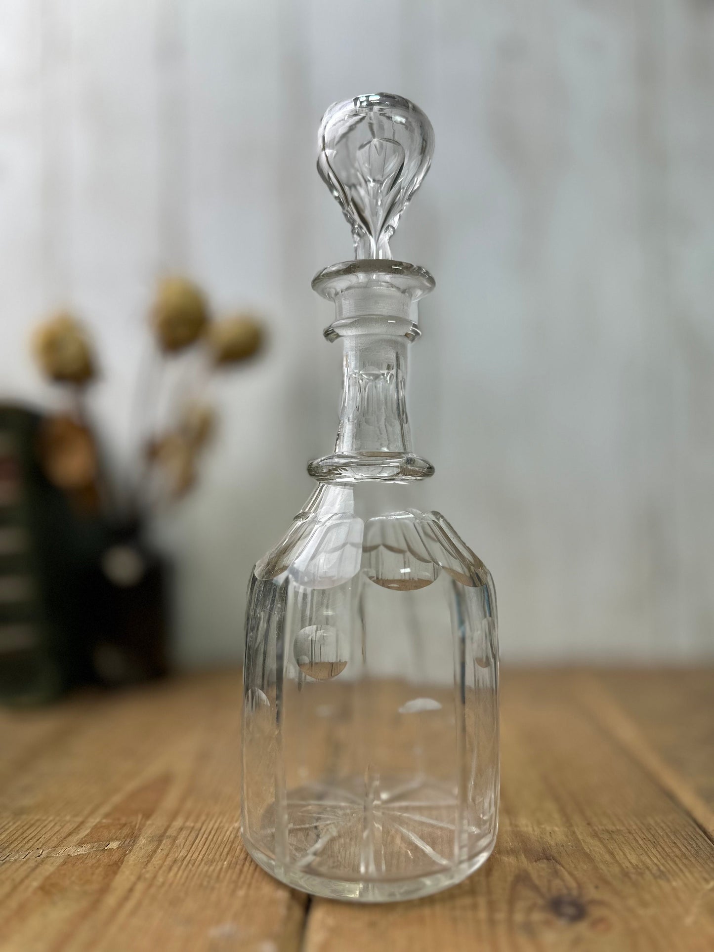 Art Deco Cut Glass Vintage Decanter