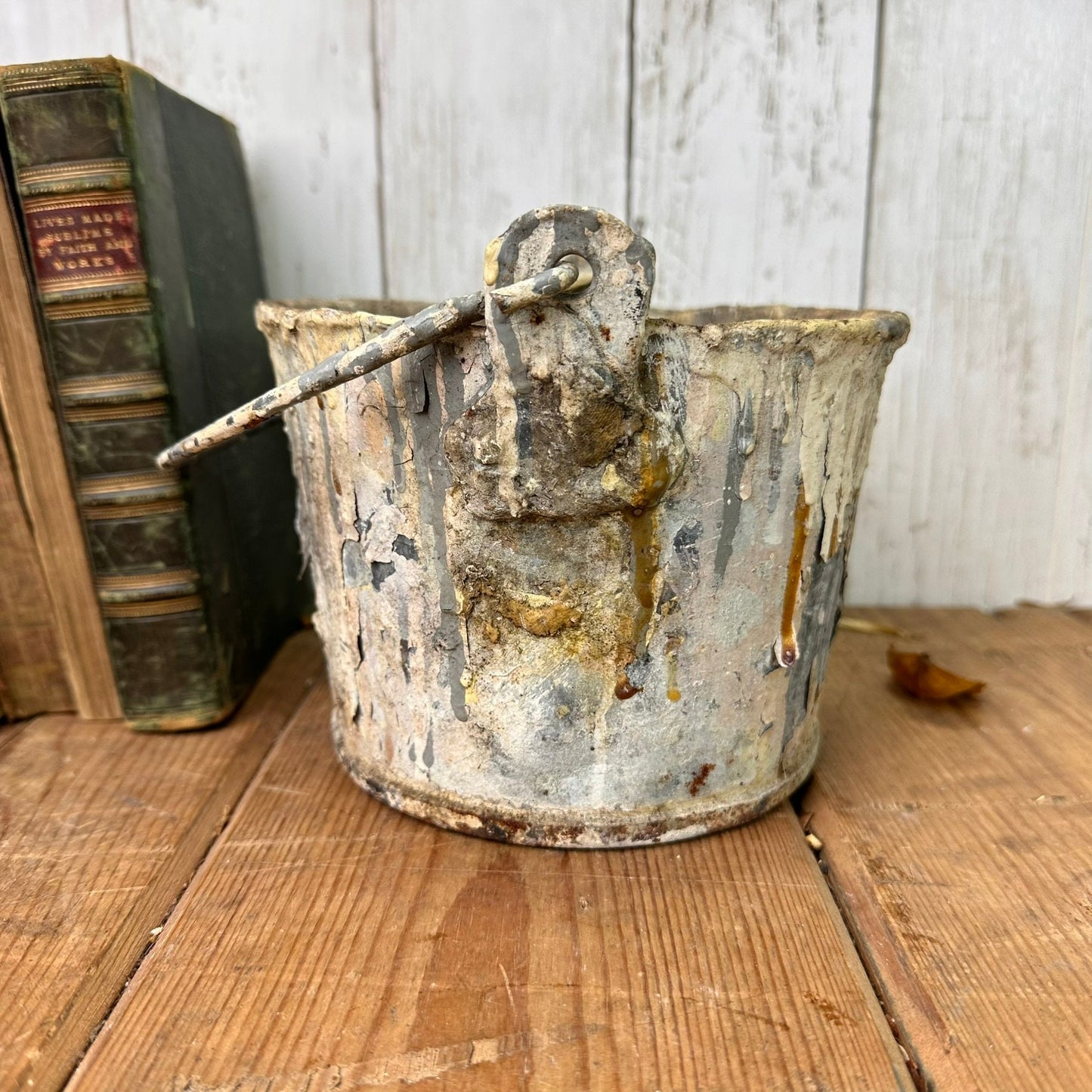 Vintage Paint Kettle Pot, Planter Storage Pot* - The Blind Mole