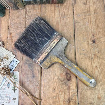 Large Rustic Worn Paint Brush