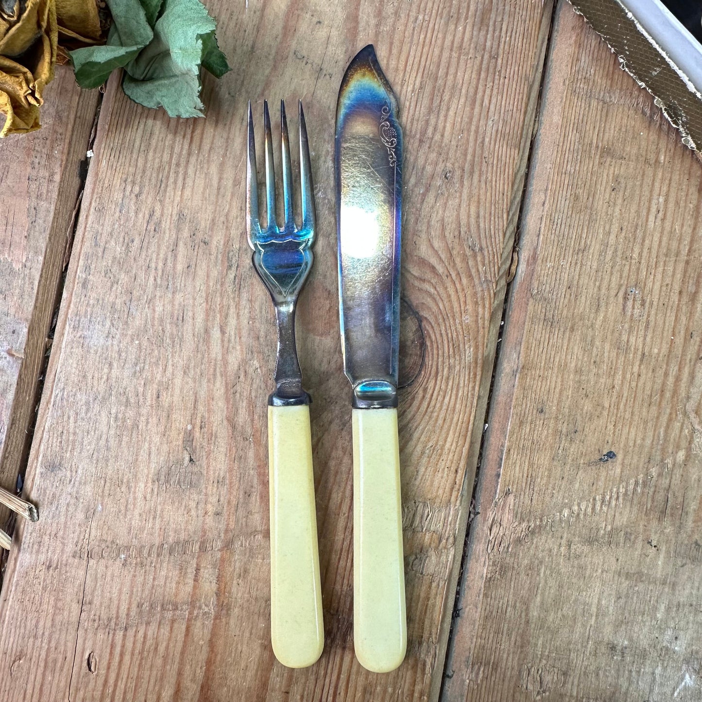 Ornate Boxed Set of Cutlery - Fish