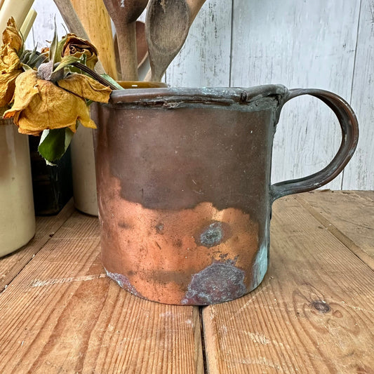 Large Copper Mug, Planter