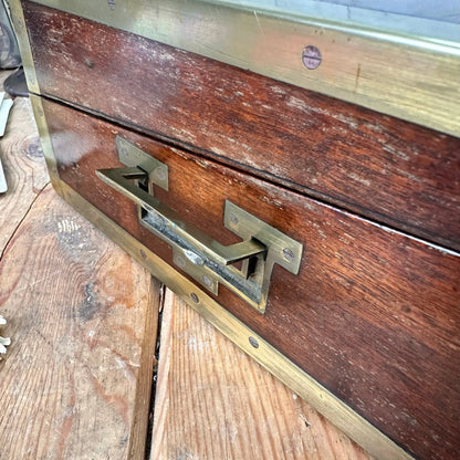 Antique Wooden Writing Slope, Writing Box, Lap Desk