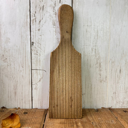 Vintage Wooden Gnocchi Paddle Butter Pat