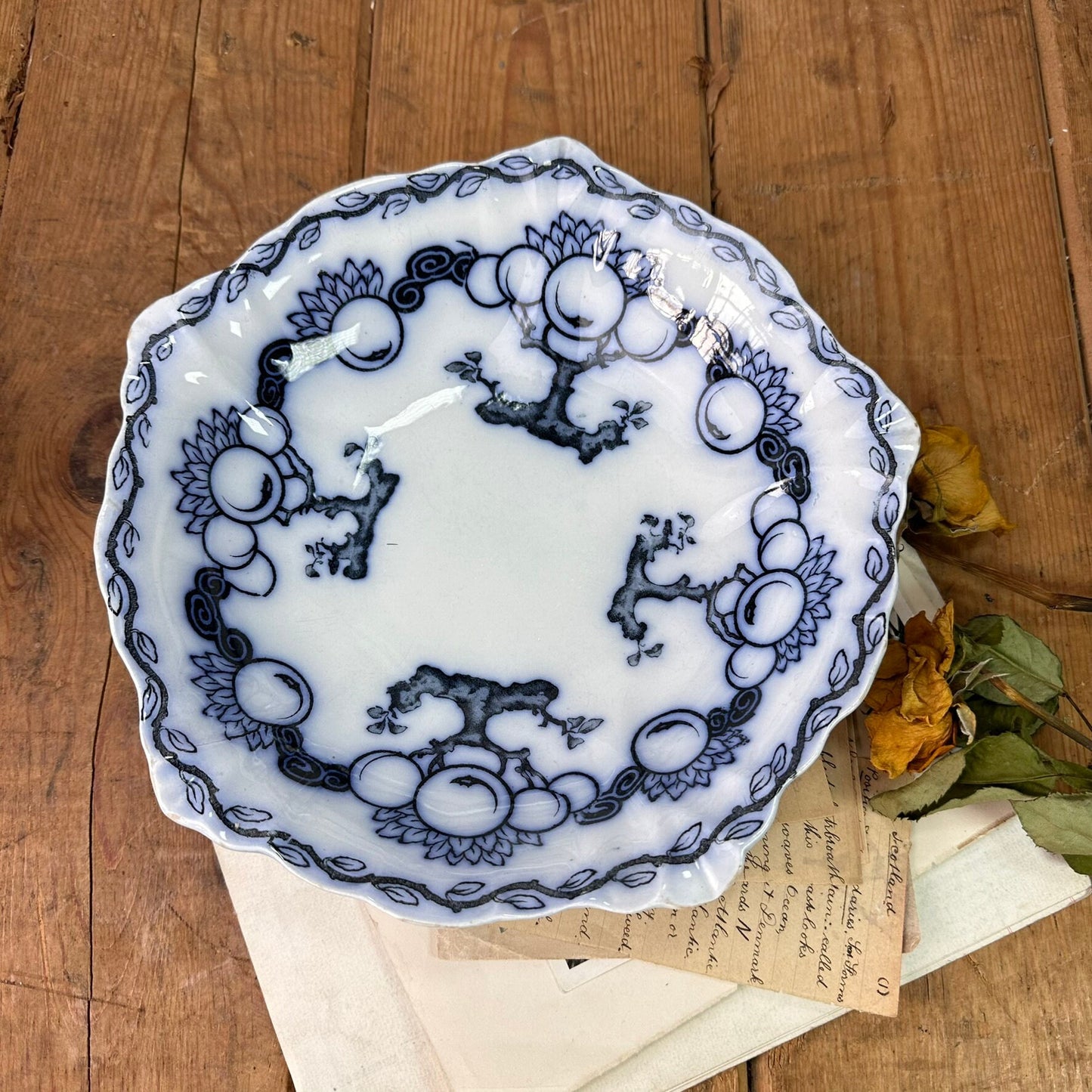 Losol Ware by Keeling and Co Kingston Blue Bowl Chandos Pattern