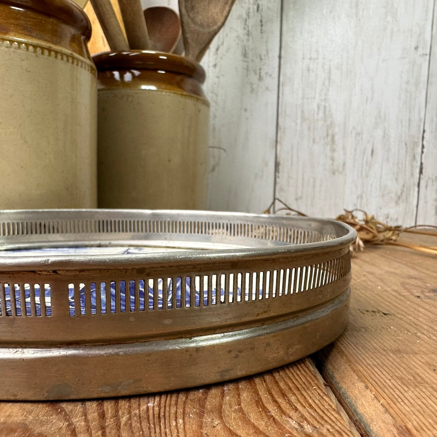 Victorian German Nautical Pottery Tea, Trinket Tray