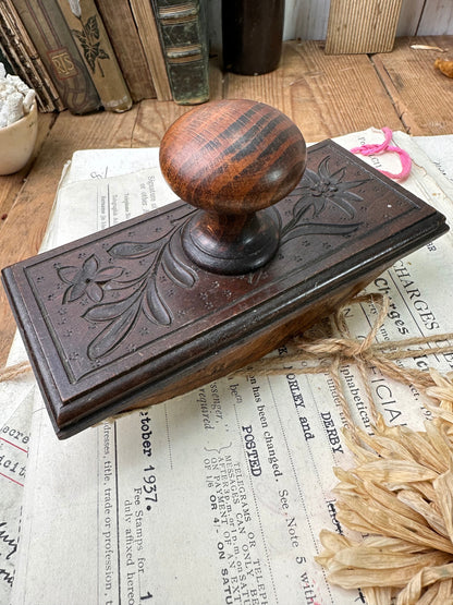 Antique Wooden Ink Blotter
