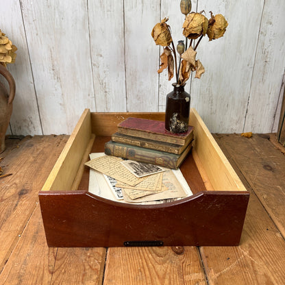 Vintage Wooden Handkerchiefs Drawer Toy Box