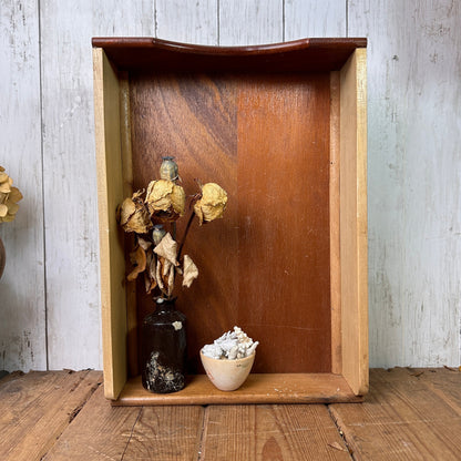 Vintage Wooden Handkerchiefs Drawer Toy Box