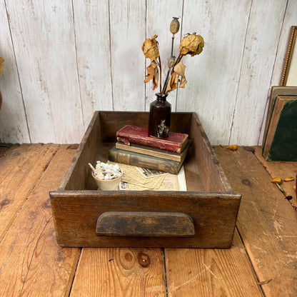 Vintage Wooden Shelf, Toy Box