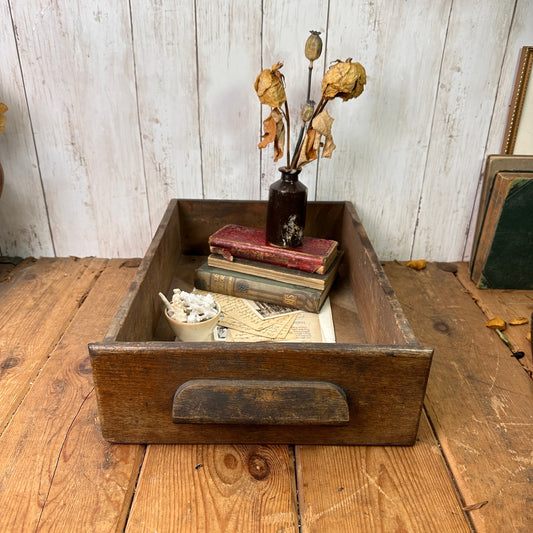 Vintage Wooden Shelf, Toy Box
