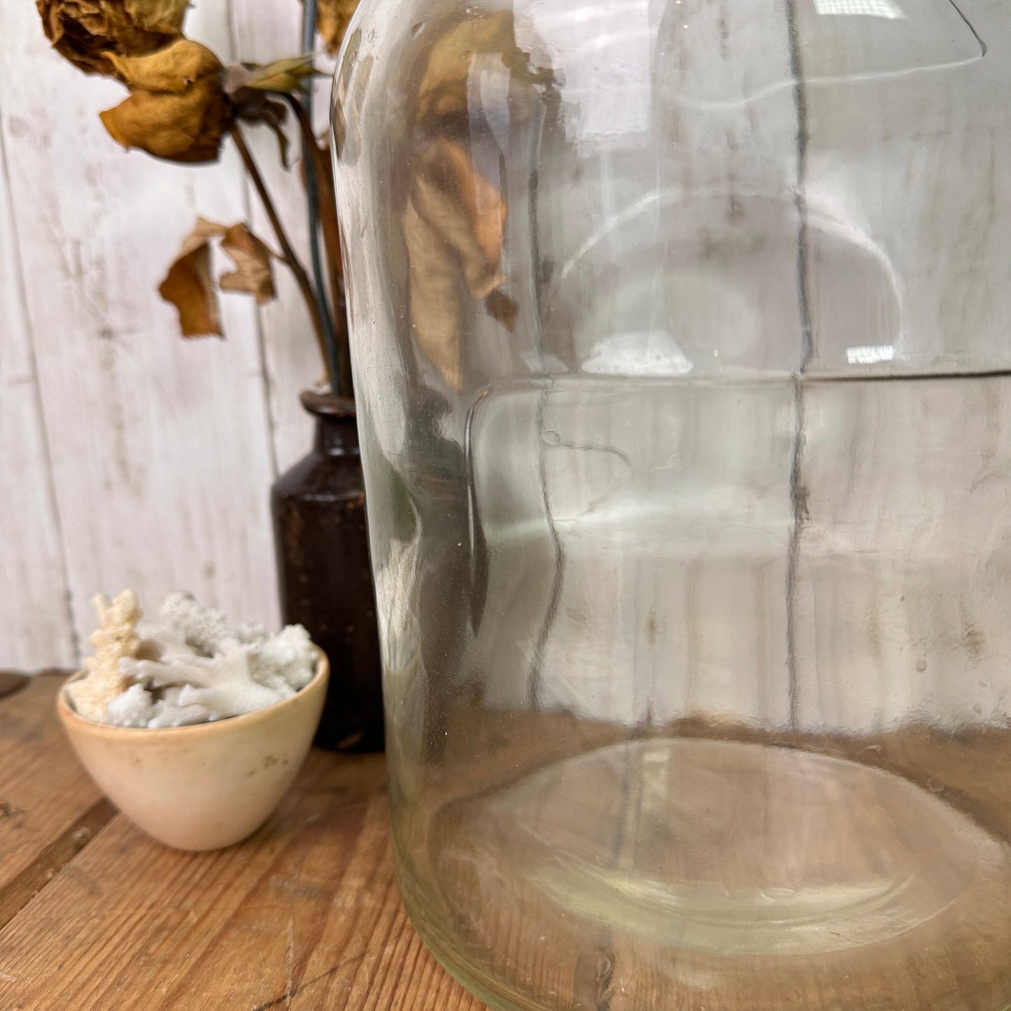 Large Vintage Clear Scottish Whiskey Bottle