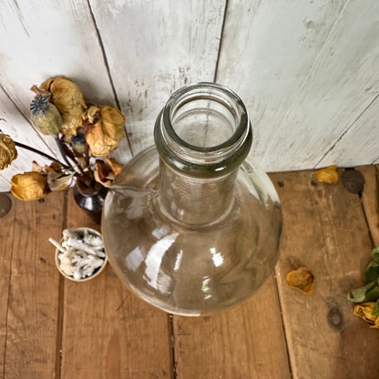 Large Vintage Clear Scottish Whiskey Bottle