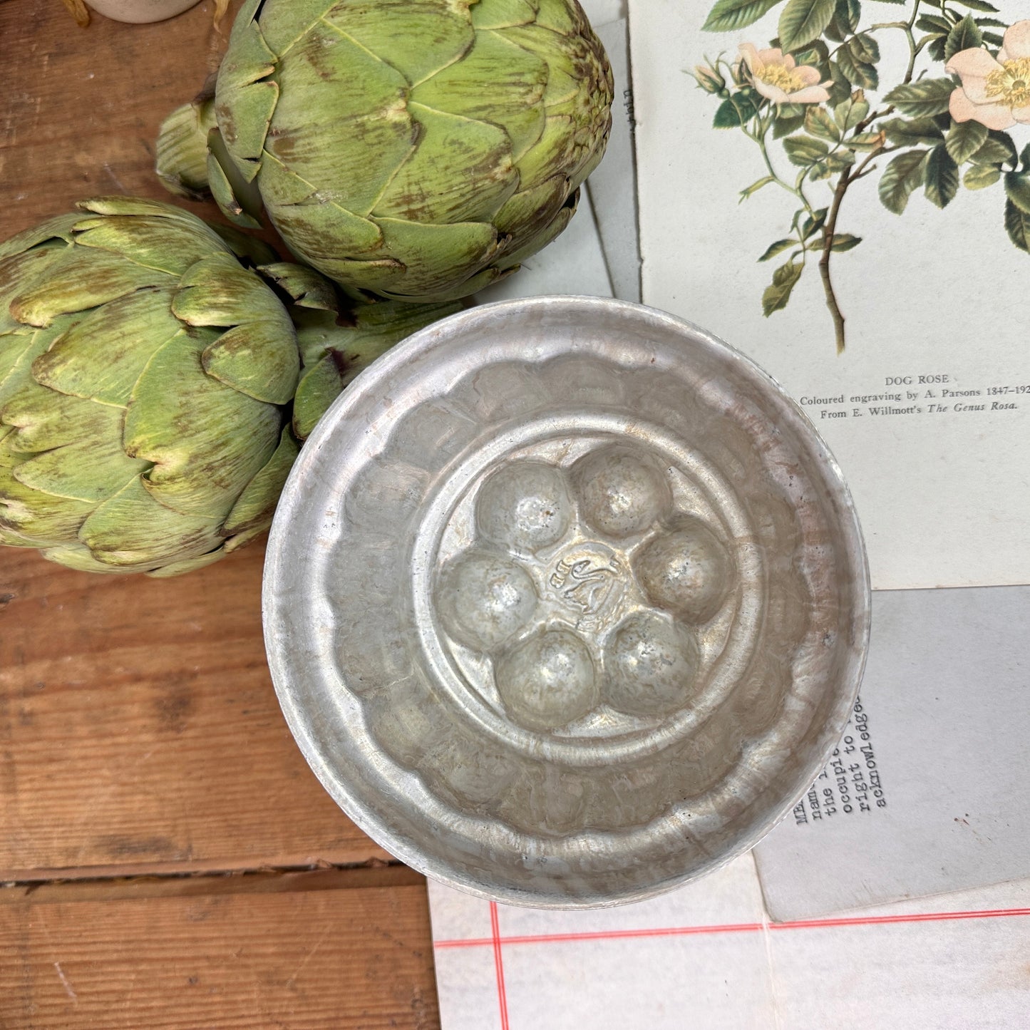 Vintage British Made Aluminium Round Jelly Pudding Mould