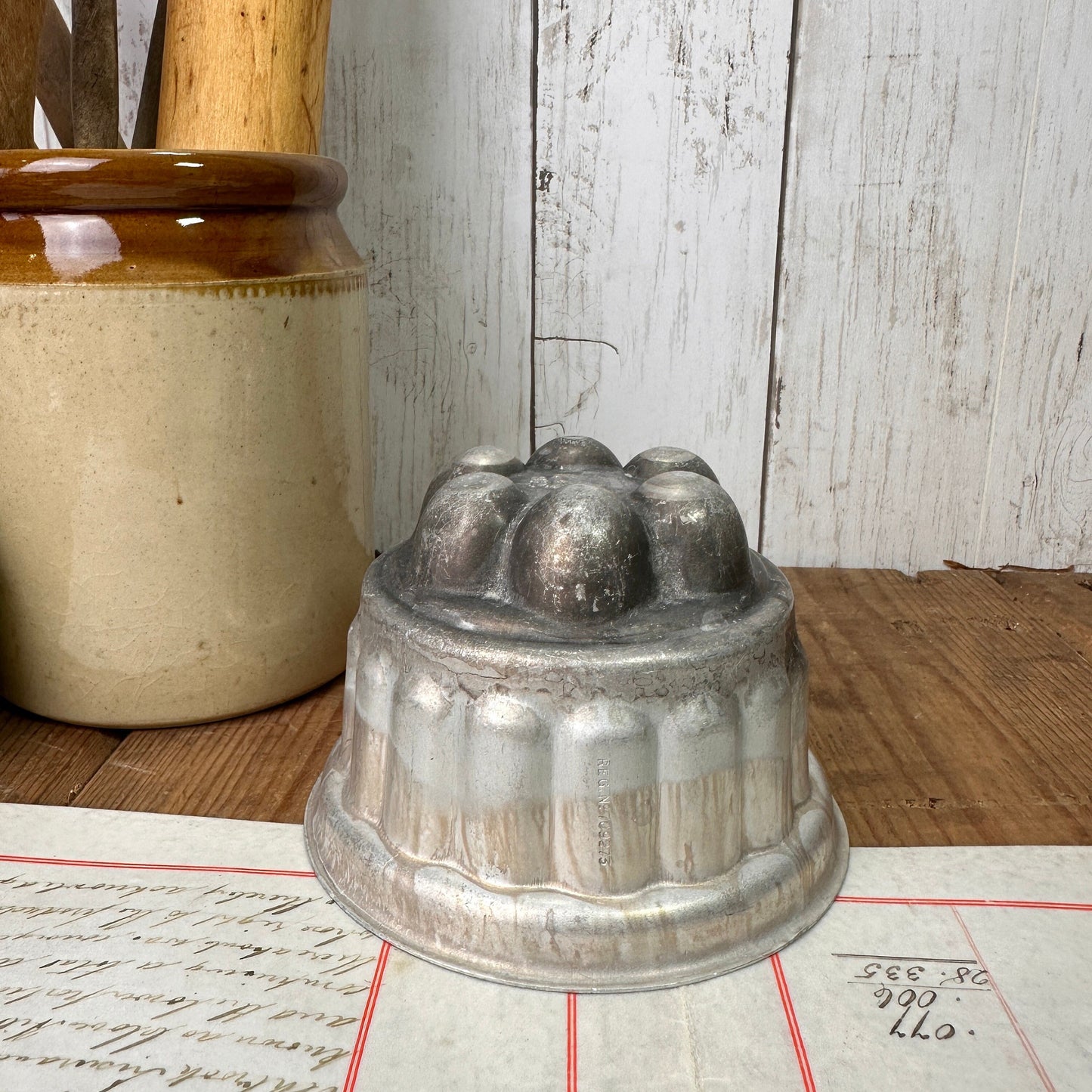 Vintage British Made Aluminium Round Jelly Pudding Mould