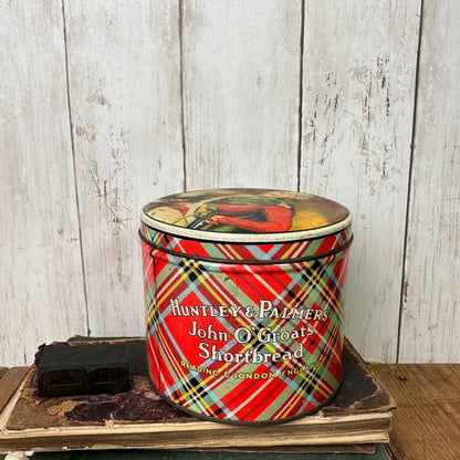 Huntley & Palmers Round Biscuit Shortbread Tin - John O'Groats